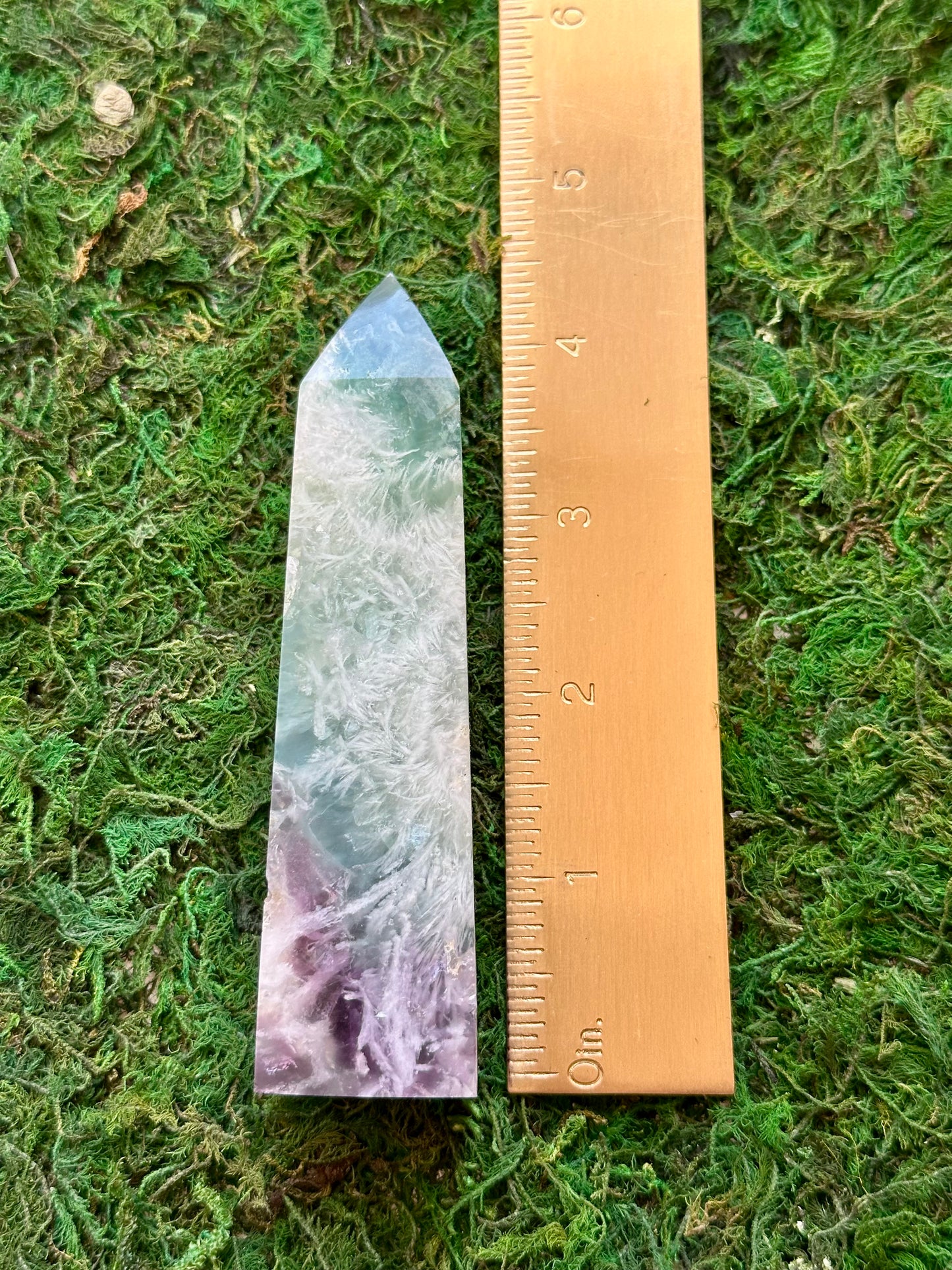 Feather Fluorite Tower 15