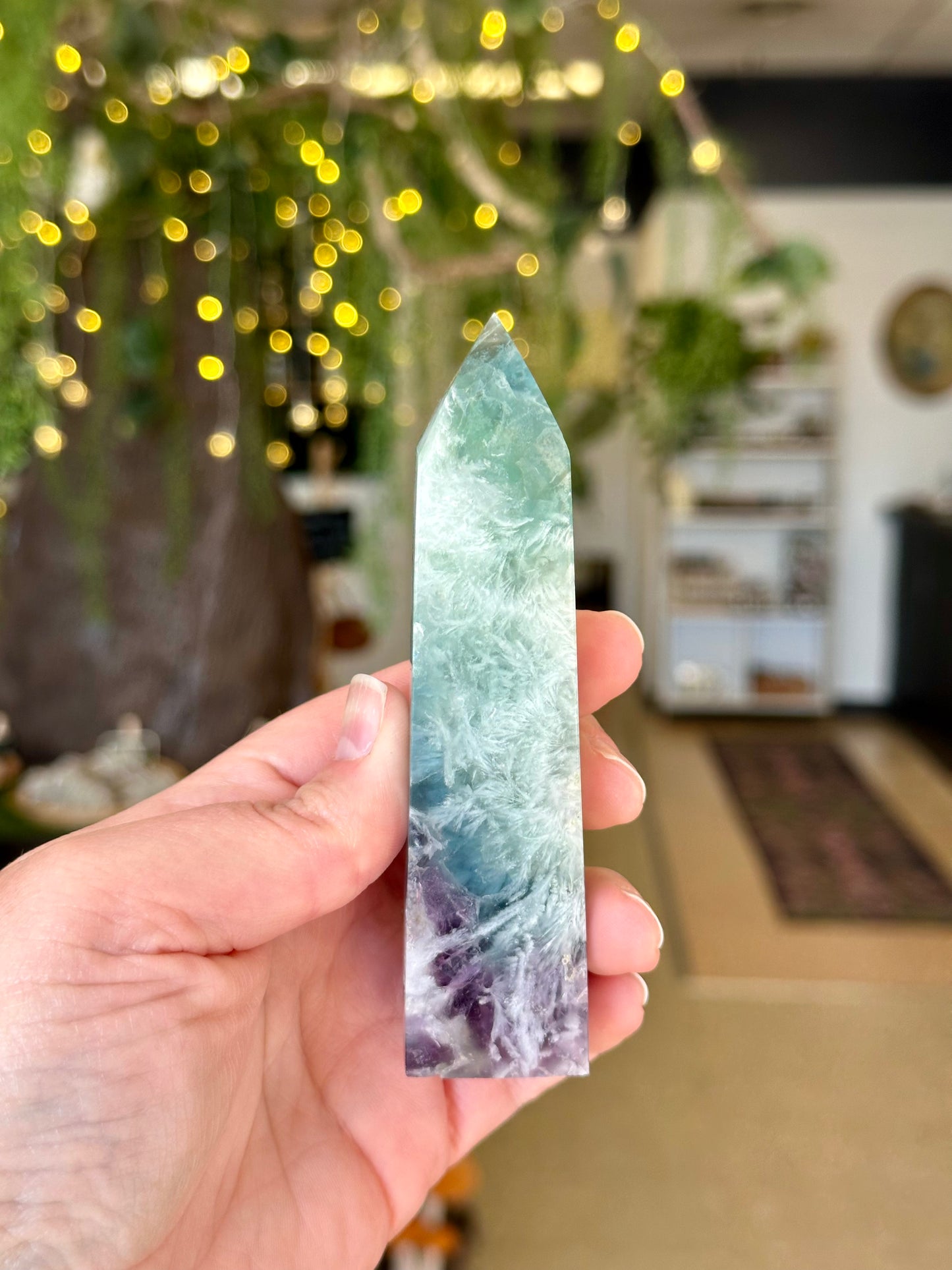 Feather Fluorite Tower 15