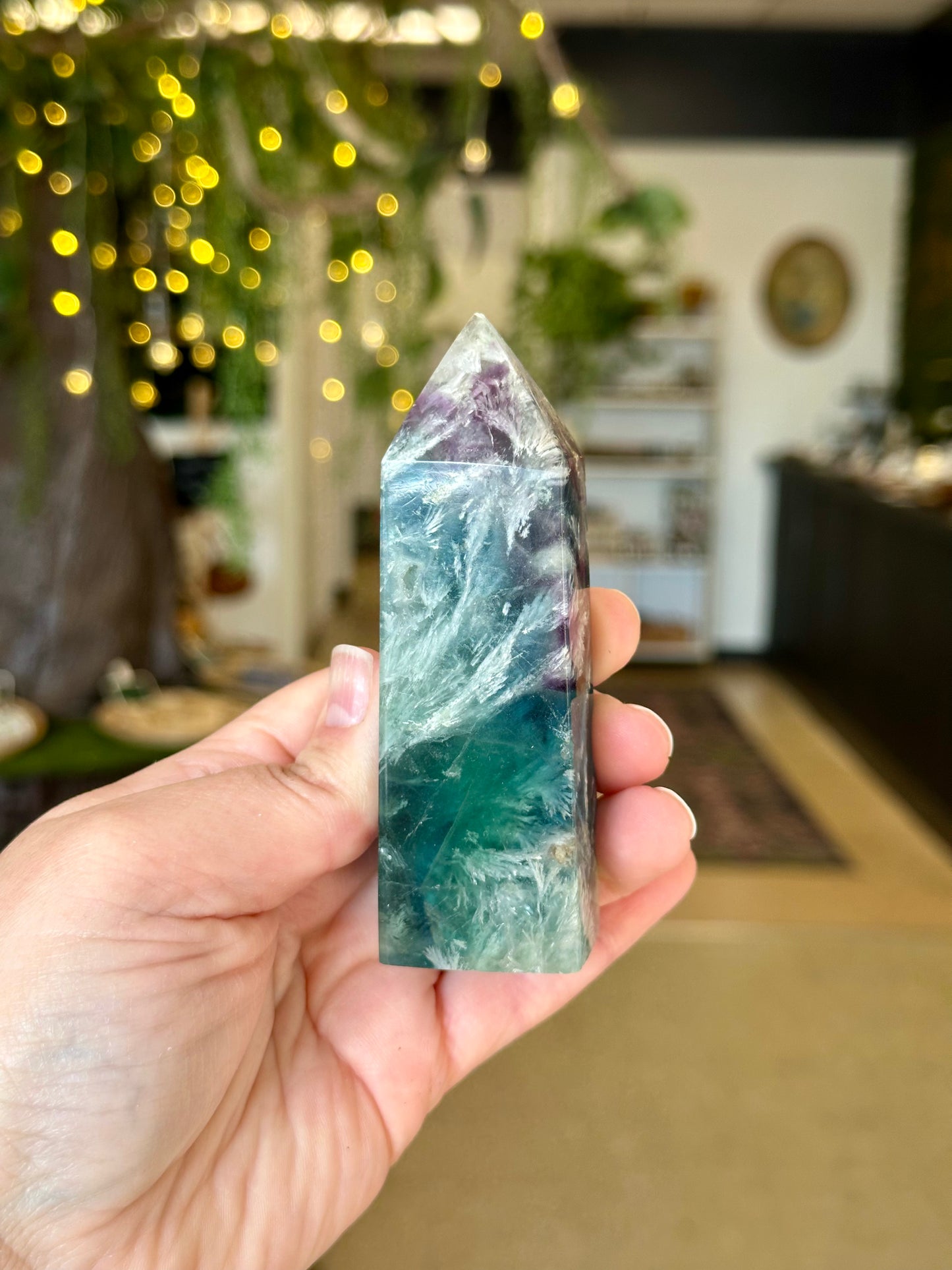 Feather Fluorite Tower 13