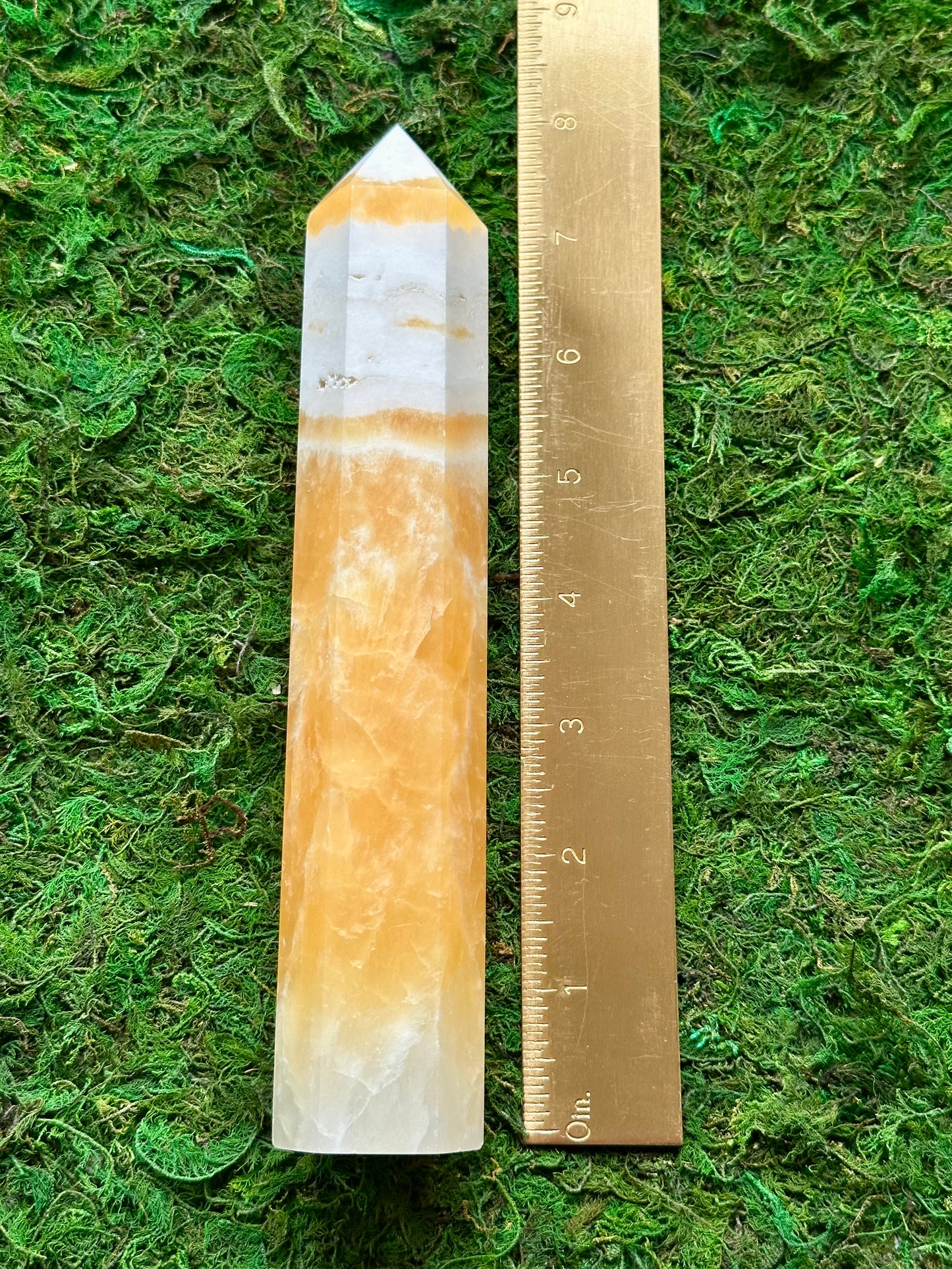 Banded Orange Calcite Tower 3
