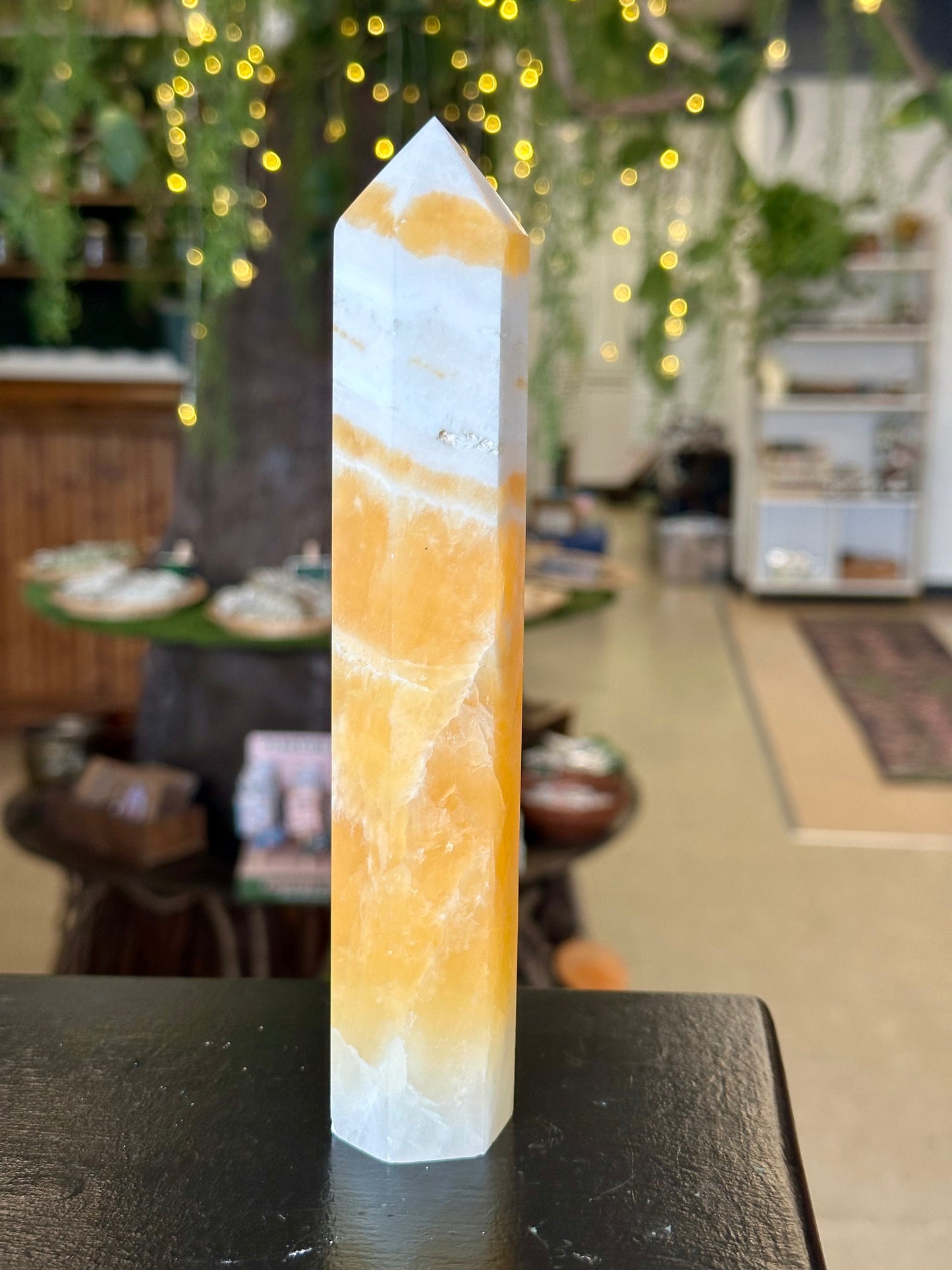 Banded Orange Calcite Tower 3
