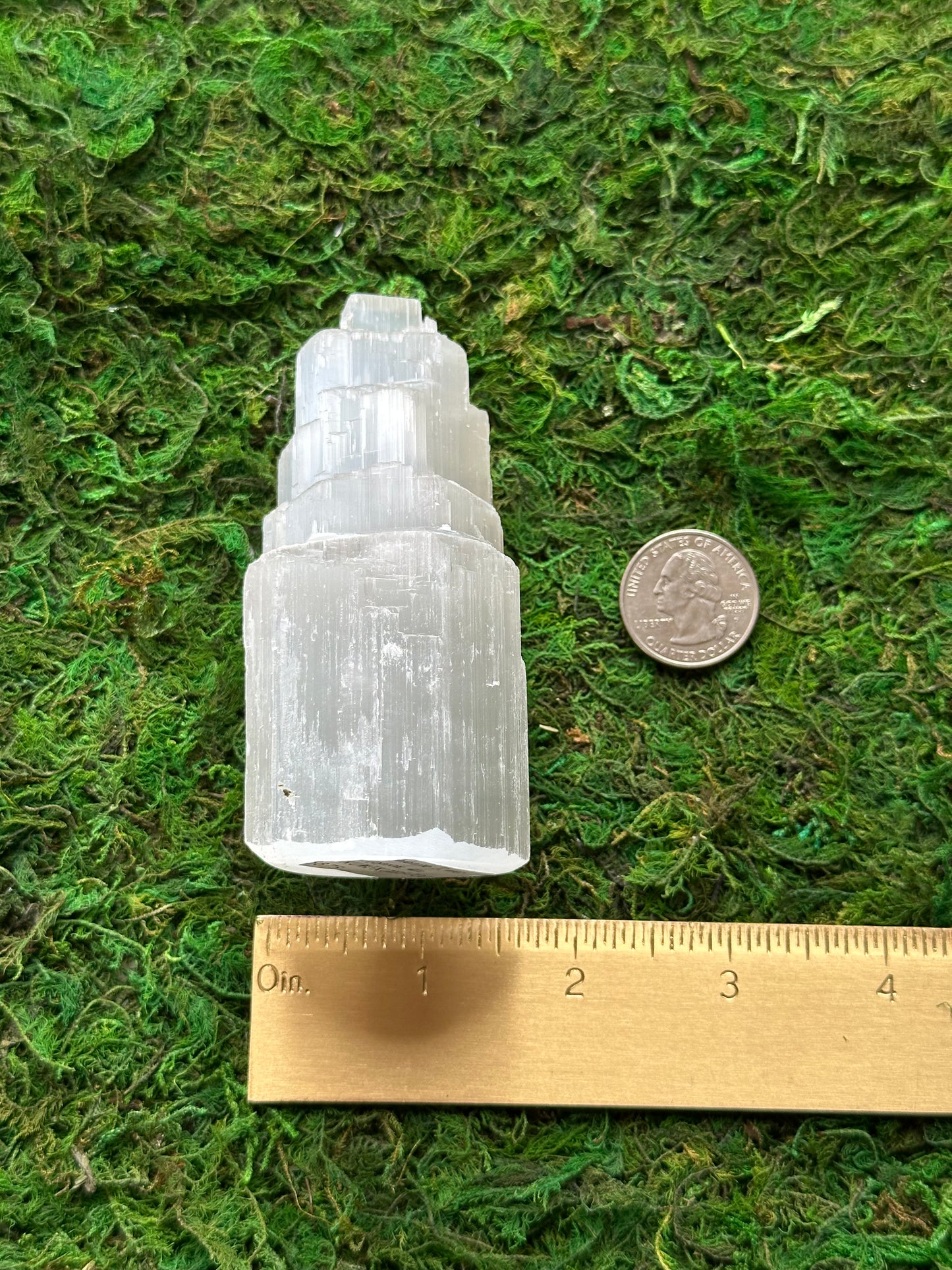 Satin Spar Selenite Tower