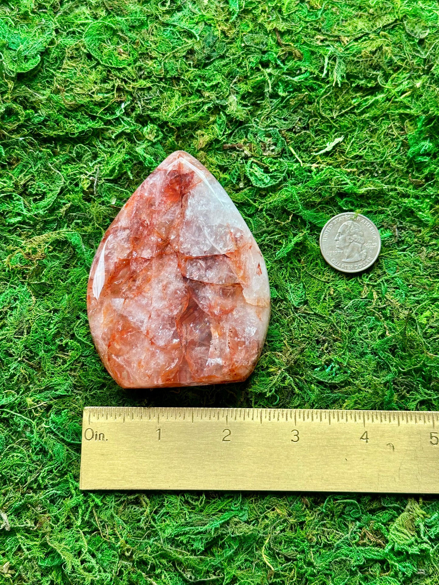 Fire Quartz Flame Carving