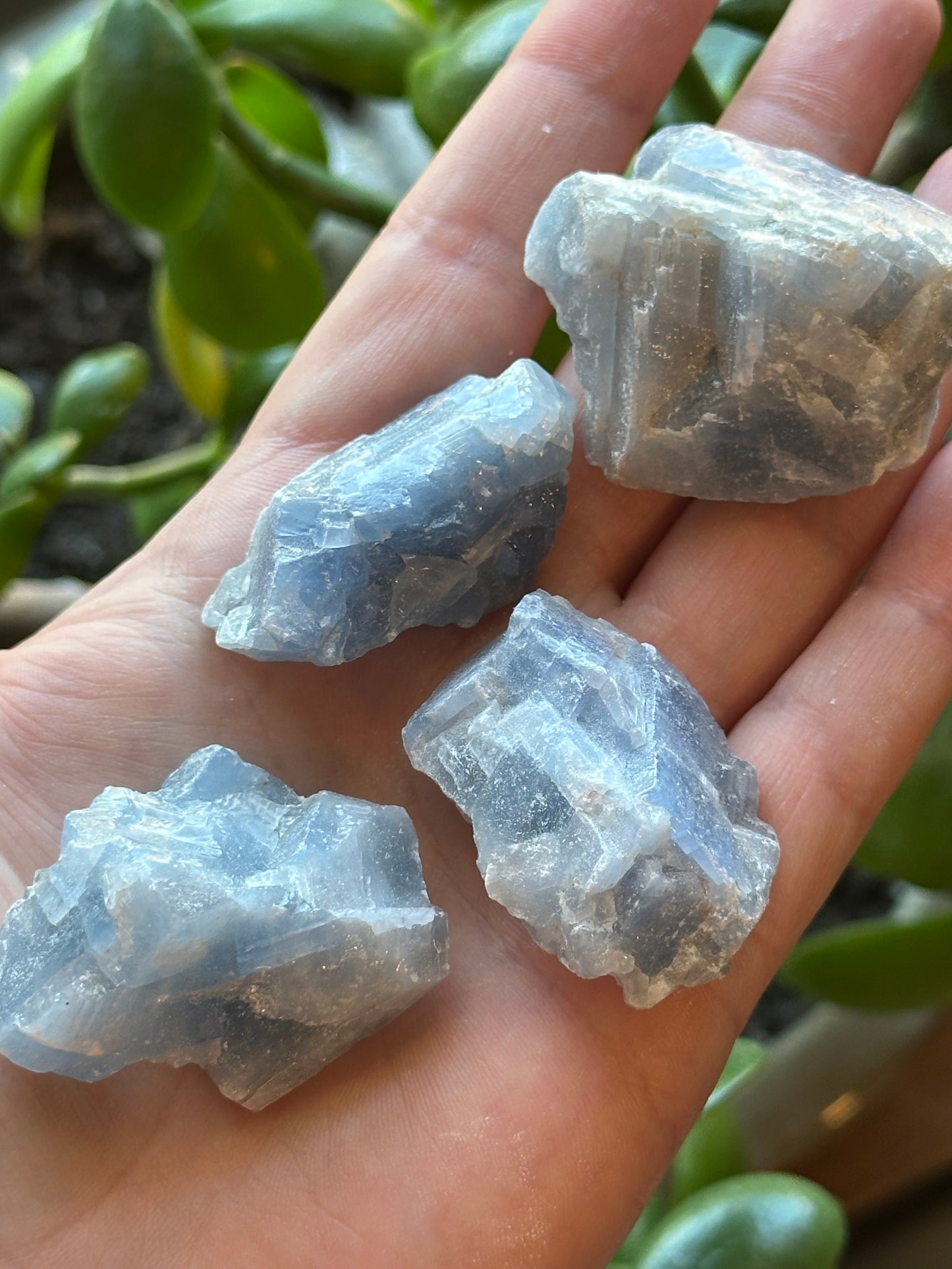 Blue Calcite Raw Chunks