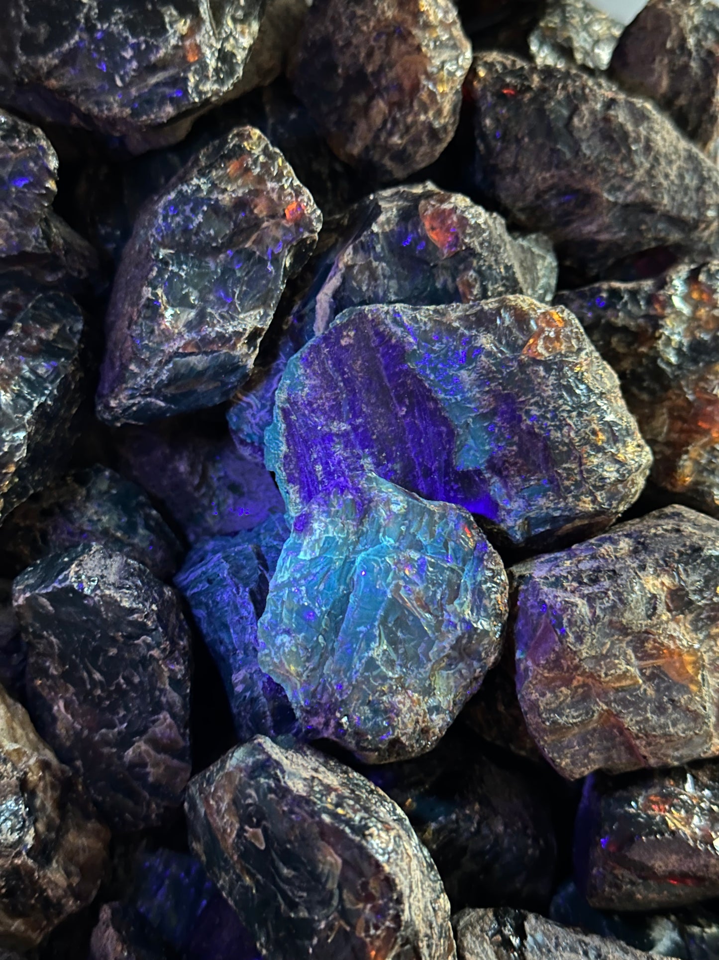 Raw Black Amber