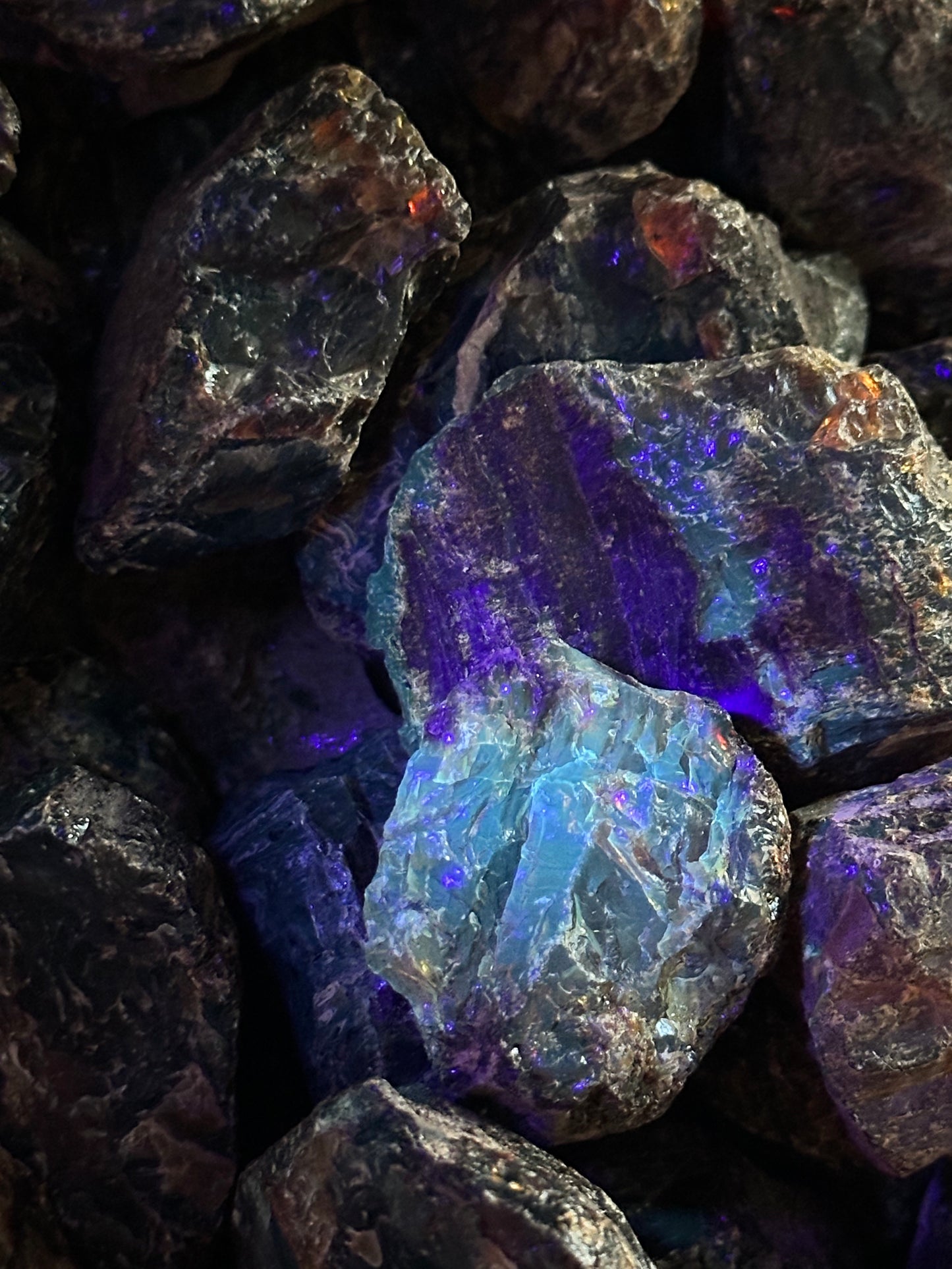 Raw Black Amber
