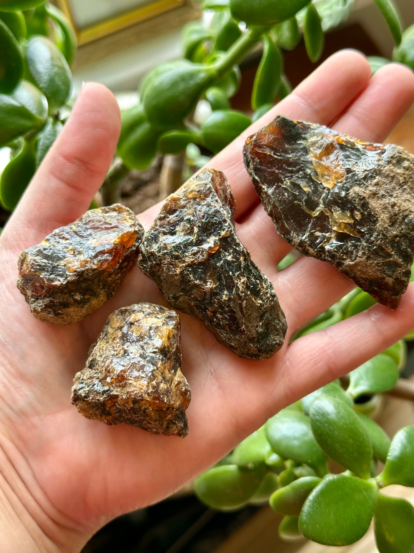Raw Black Amber