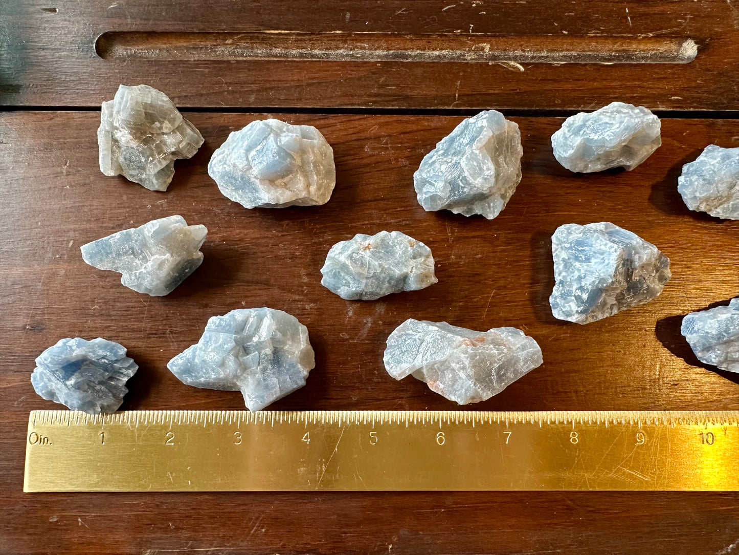 Blue Calcite Raw Chunks