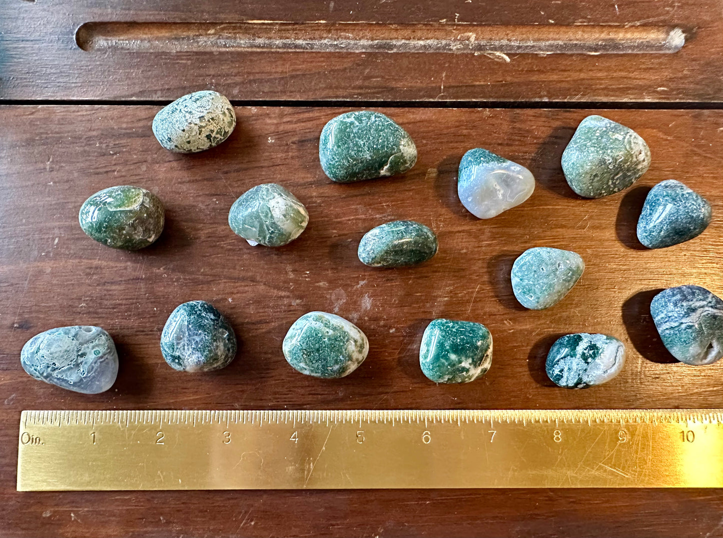 Moss Agate Tumble