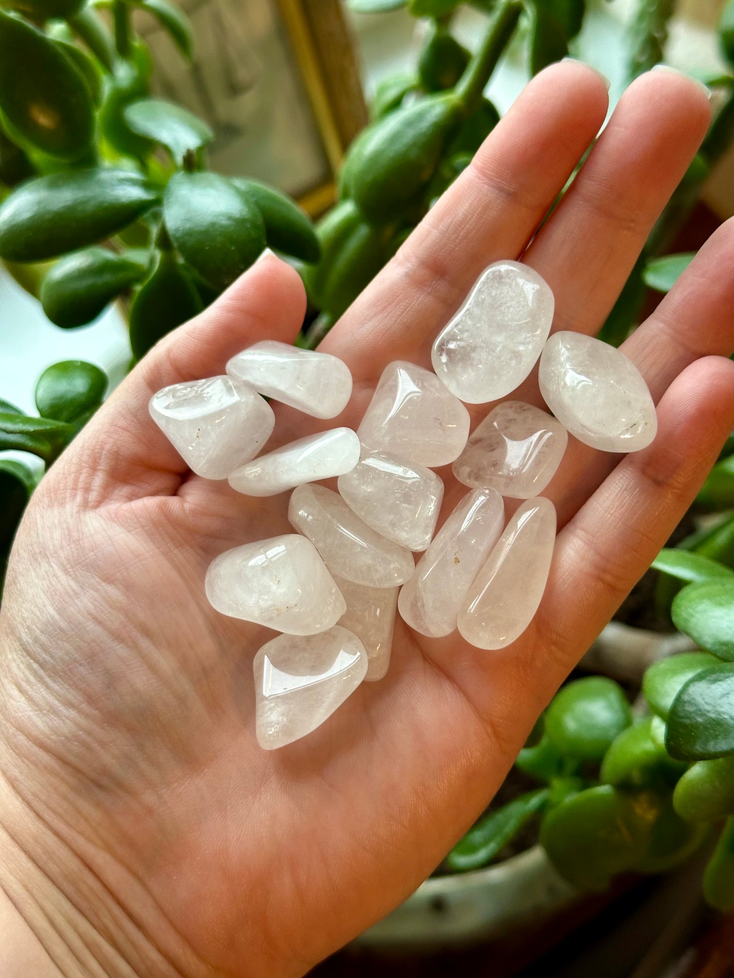 Small Clear/White Quartz Tumbles